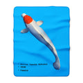 Dotisu Tancho Kikusui Koi Fish Sherpa Blanket