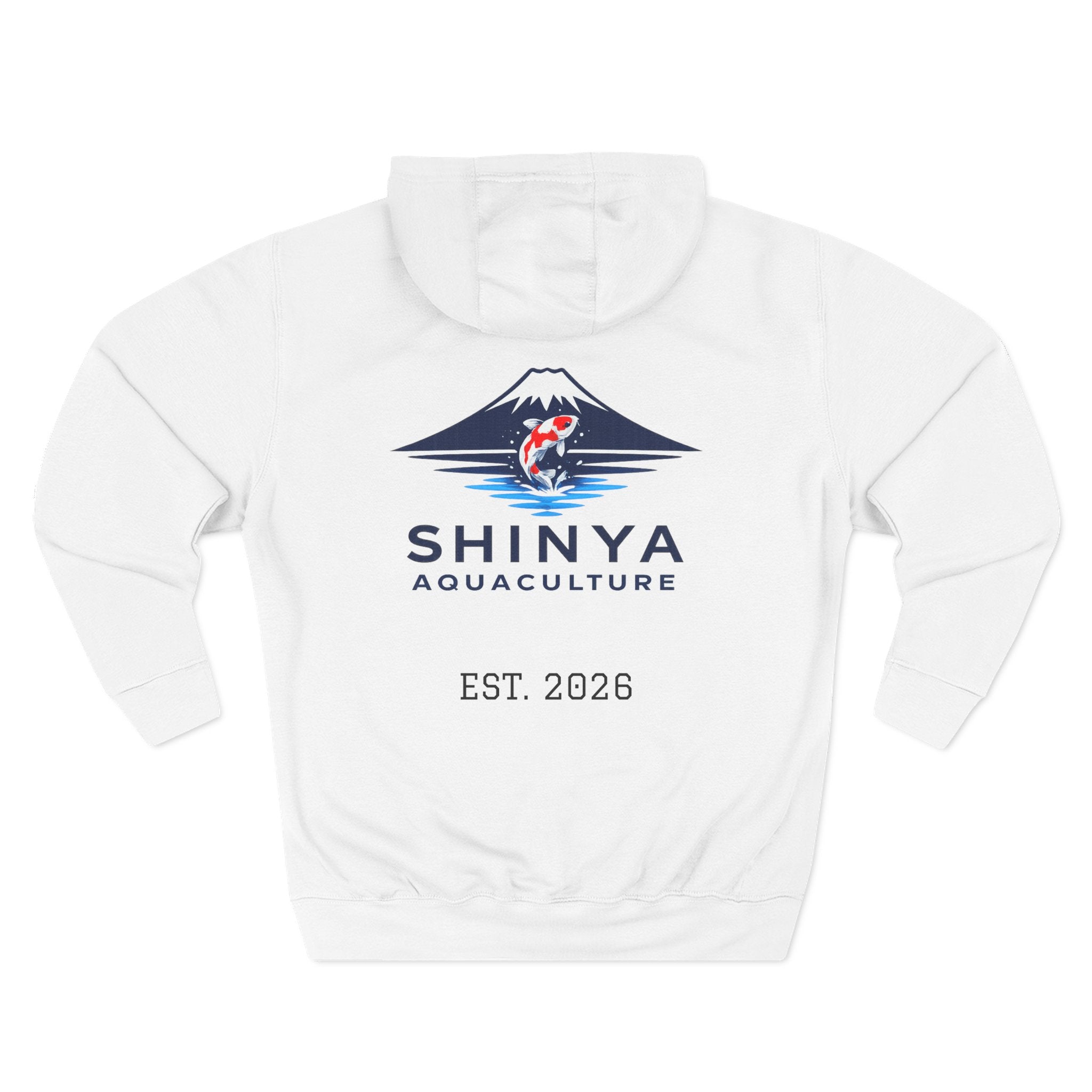 Shinya Aquaculture Official Logo Fleece Hoodie (EST. 2026)