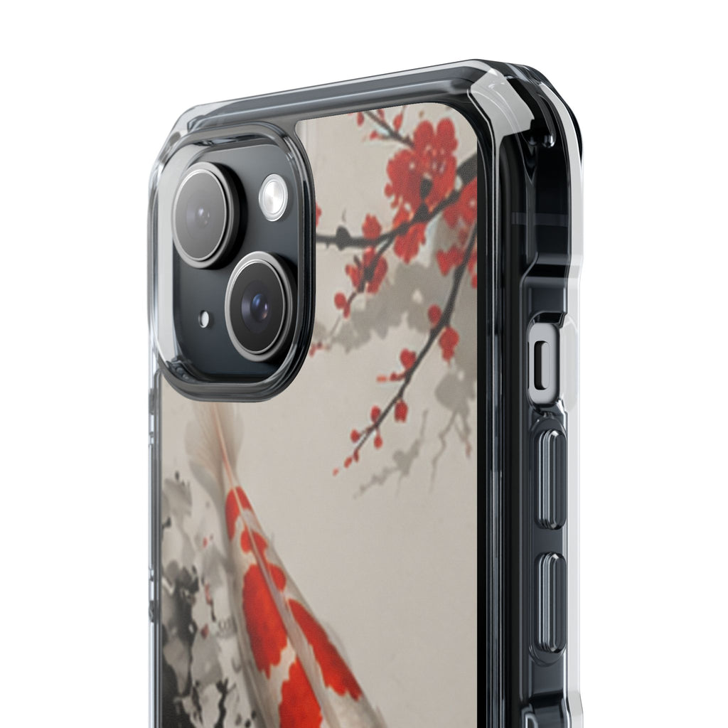 Kohaku Koi Fish Clear MagSafe Phone Case — Japanese Art